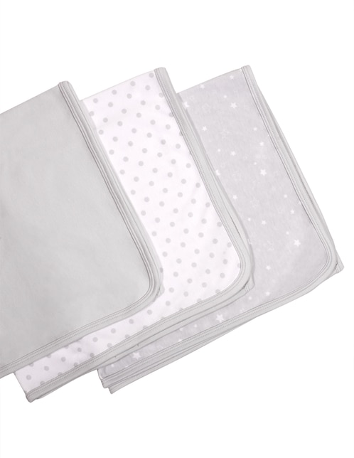 SET FRAZADA LLUVÍA DE ESTRELLA M, GRIS