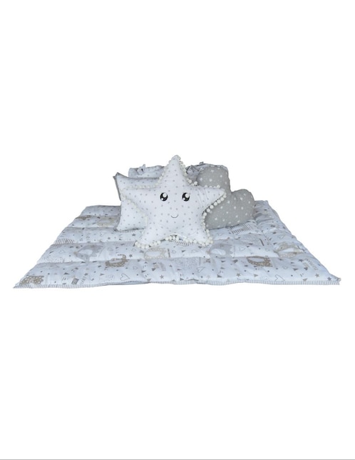 Set edredón Titi Muebles elefantes gris
