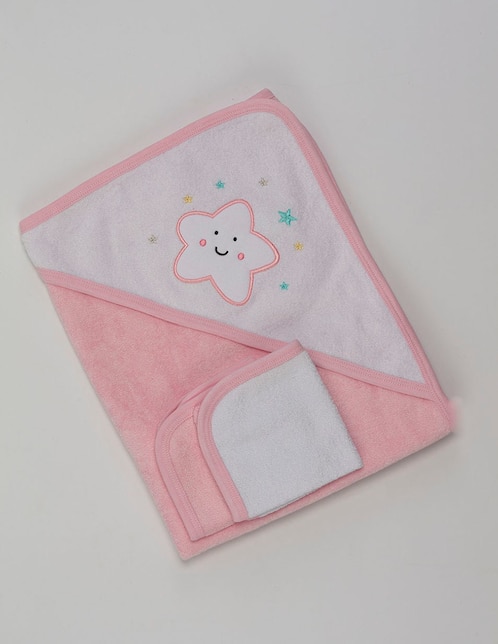 Toalla con gorro de algodón infantil 1