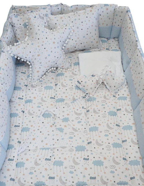Juego de cuna Titi Muebles Lluvia para bebé niño 6 piezas