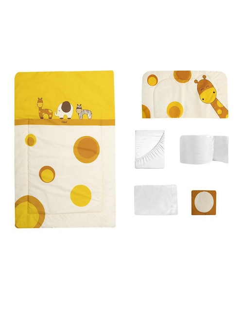 Juego de cuna Chiquimundo infantil unisex 6 piezas