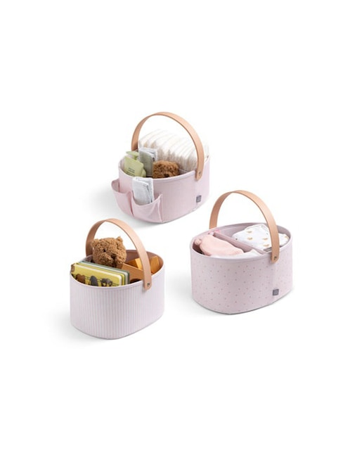 Set canasta con forma ovalado Baby Gap de lona