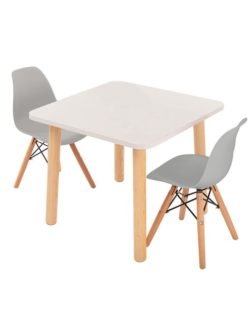 Mesa con silla duduk kids "de" mdf y madera