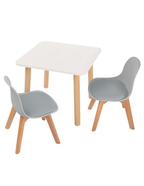 Mesa con silla duduk infantil "de" mdf y madera