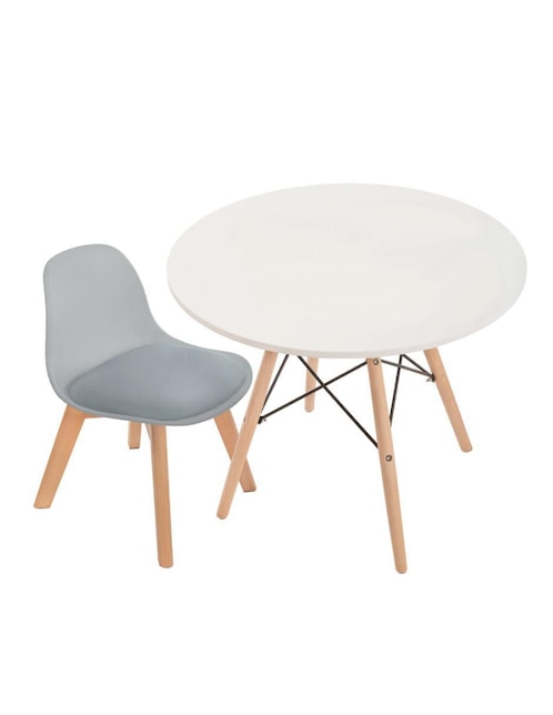 Mesa con silla duduk infantil "de" mdf y madera