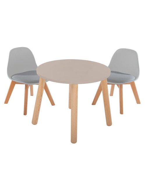 Mesa con silla duduk niño y niña "de" mdf y madera