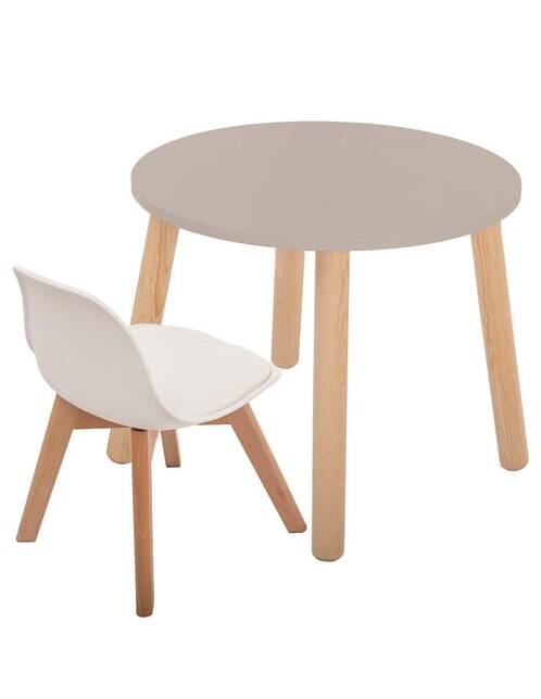 Mesa con silla duduk niñas y niños "de" mdf y madera