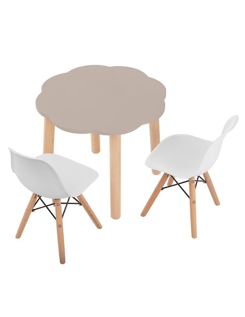 Mesa con silla duduk infantil "de" mdf y madera