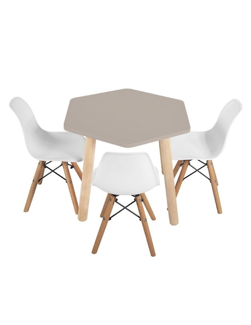 Mesa con silla duduk infantil "de" mdf y madera