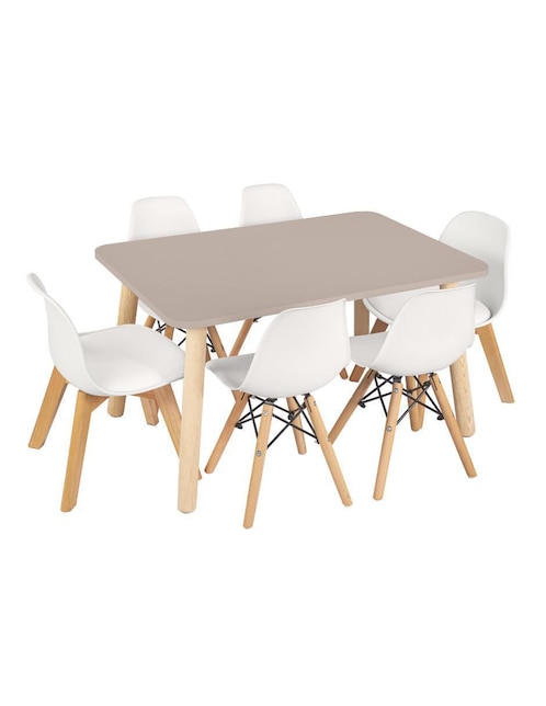 Mesa con silla duduk infantil "de" mdf y madera