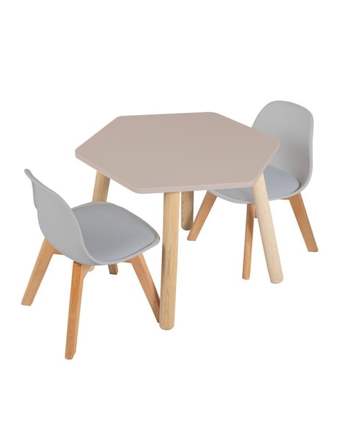 Mesa con silla duduk niños y niñas "de" mdf y madera