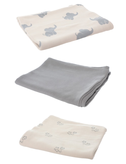 Set cobija de tejido plano Mon Caramel para bebe