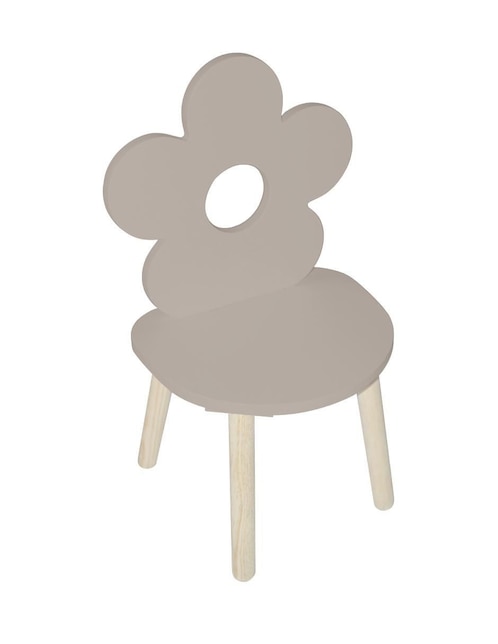 Silla 1 "piezas" silla flor duduk "de" madera
