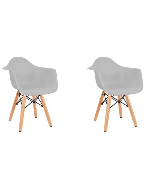 Set de silla infantil 2 piezas de madera 1