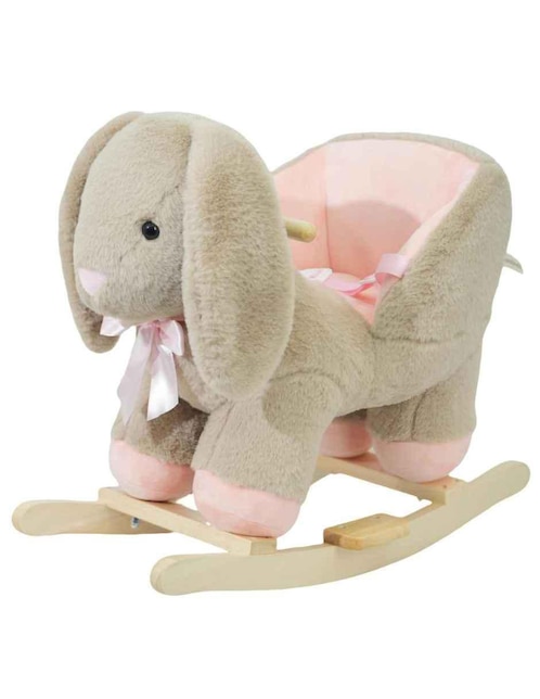 BAMBINETO Mecedora bambineto animalito peluche bambineto de madera