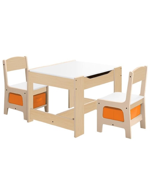 Set de mesa infantil Roots Learning Pebble de materialatt 3 piezas Set de mesa infantil Roots Learning Pebble de materialatt 3 piezas