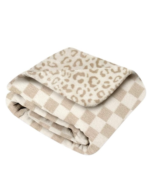 Cobija clásica de tejido plano Nap manchitas-cuadritos bebé unisex