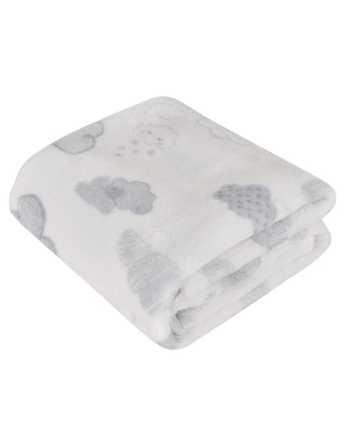 COBERTOR MON CARAMEL NUBES, GRIS CLARO