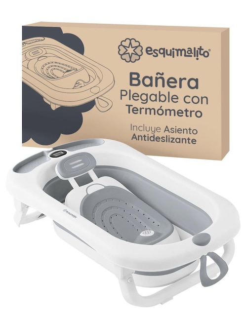 "tina/bañera" esquimal plegable con termómetro "de" polipropileno