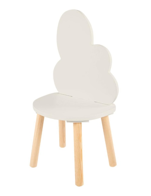 Silla 1 "piezas" silla infantil de madera con respaldo en forma de nube 7 acabados mate duduk "de" mdf