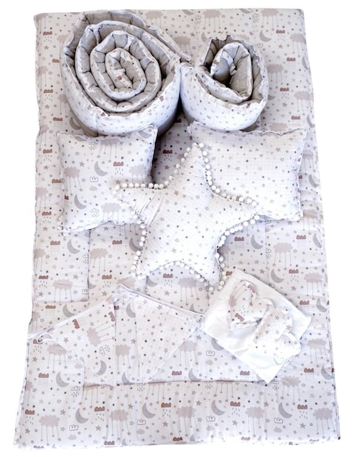 Juego de cuna Titi Muebles Lluvia para bebé niño 9 piezas