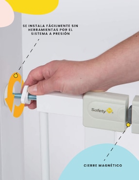 Puerta de seguridad de metal para bebé Safety 1St