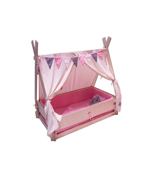 Cuna Cama Teepee niña Modelo Mysa amigable Montessori The Little Jac Wood