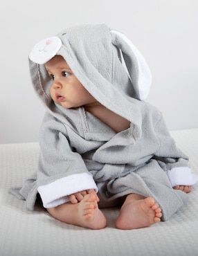Bata de baño con gorro Babuu Baby para bebé niño