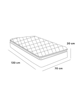 Protector impermeable para colchón de cuna Nap blanco