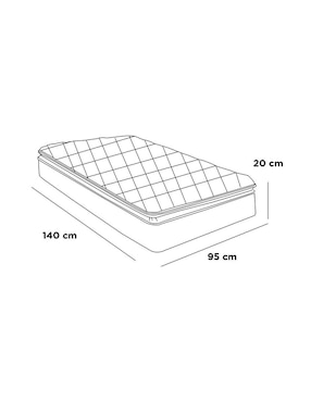 Protector impermeable para colchón de cama cuna Nap blanco