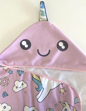 Toalla con Capucha Beikia Unicornios