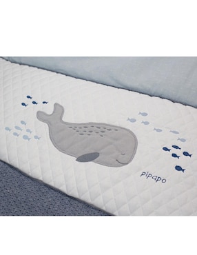 Juego de cuna Pipapo Ballenas para bebé niño