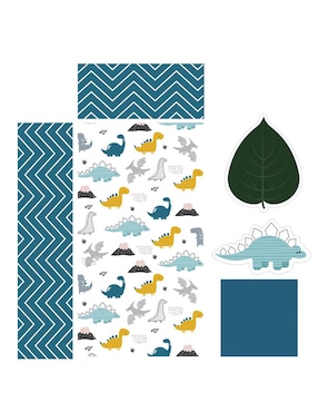 Juego de cuna Beikia Dinosaurios infantil unisex 6 piezas
