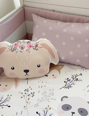 Juego de cuna Beikia Sweet Animals para bebé niña 5 piezas