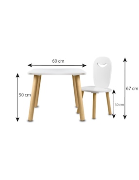 Set de mesa infantil Duduk Montessori de 2 piezas