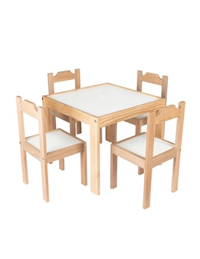 Set Comedor Infantil De Madera Estilo Inglés Duduk