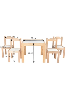 Set de mesa infantil Duduk Montessori de 5 piezas