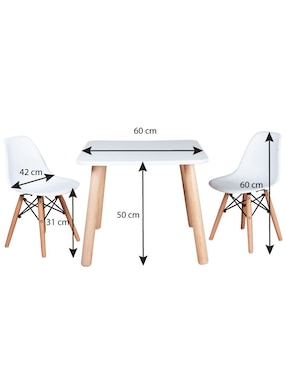 Set de mesa infantil Duduk Montessori de 3 piezas