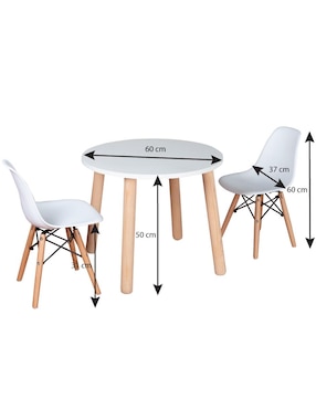 Set de mesa infantil Duduk Montessori de 3 piezas
