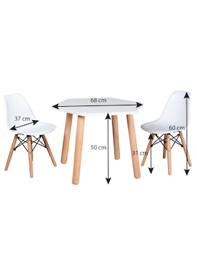 Set de mesa infantil Duduk Montessori de 3 piezas