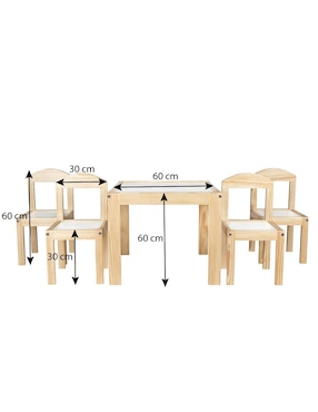 Set de mesa infantil Duduk Montessori de 5 piezas