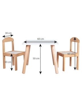 Set de mesa infantil Duduk Montessori de 3 piezas