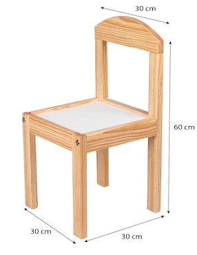 Silla Montessori Duduk de madera