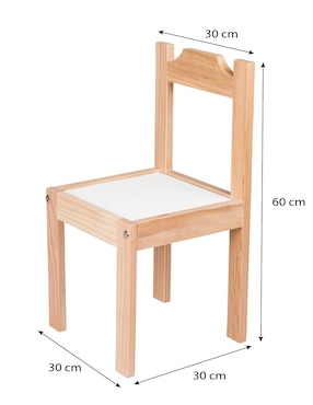 Silla Montessori Duduk de madera