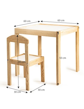 Set de mesa infantil Duduk Montessori de 2 piezas