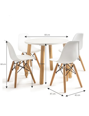 Set de mesa infantil Duduk Montessori de 5 piezas