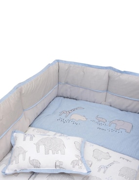 Juego de cuna Pipapo Selva para bebé niño 4 piezas