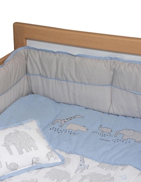 Juego de cuna Pipapo Selva para bebé niño 4 piezas