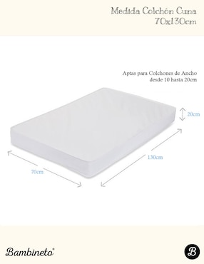 Juego de sábanas de algodón pima Bambineto