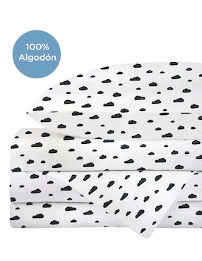 Juego de sábanas de algodón Nap